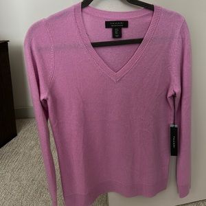 Tahari 100% 2 Ply Cashmere - Classic Fit - Small - Purple